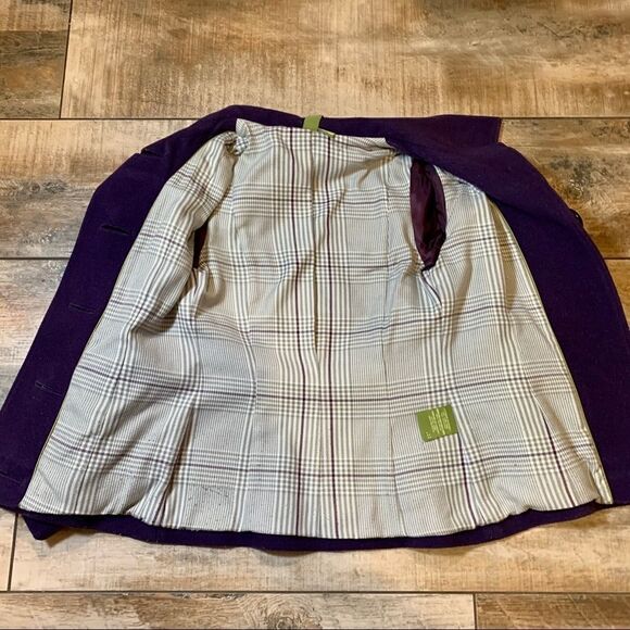 Soia and Kyo Purple Wool Coat- XS - Picture 3 of 10